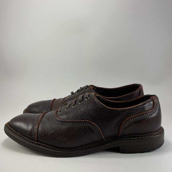 Allen Edmonds Overlord Cap Toe Oxford Dress Shoes Brown Leather Mens 7.5D USA main image 9